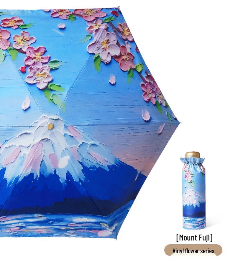 50% Reducere Umbrelă Mini Ultralight de Soare pentru Femei - Compactă, Portabilă, Design Capsulă Pliabilă