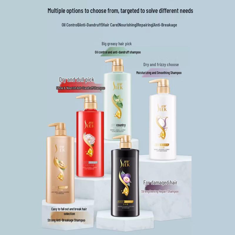 Slek Anti-Dandruff Silk Hair Care Set