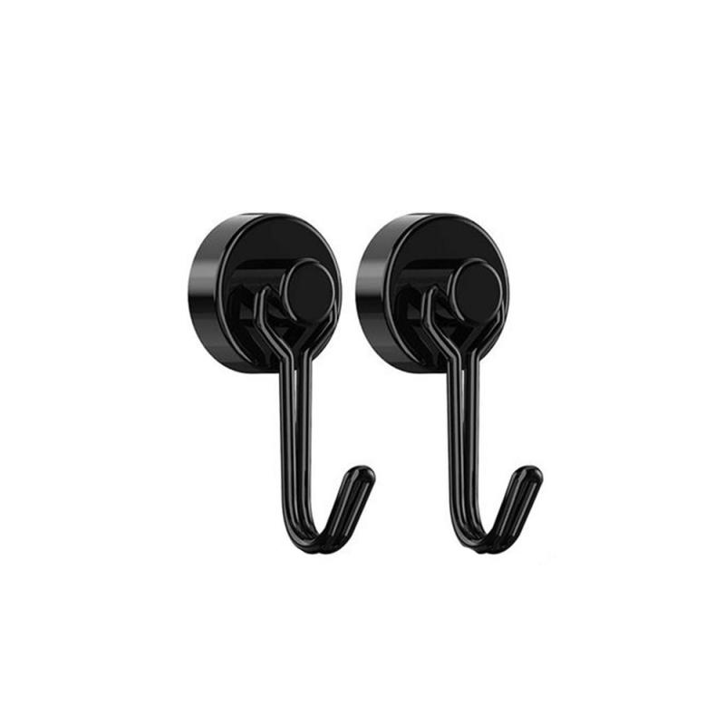 Heavy Duty Magnetic Hook Multi-Purpose Strong Neodymium Magnets Hooks For Home Kitchen Refrigerator Grill Key Cup Wreath Holder
