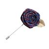 1PC Wedding Bridegroom Brooch Cloth Collar Brooch Alloy Lapel Pins Rose Flower Accessories Suit