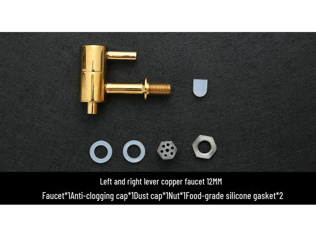 304 Edelstahl Infusionsbehälter Wasserhahn mit Keramikauslauf und Kupferventilschalter