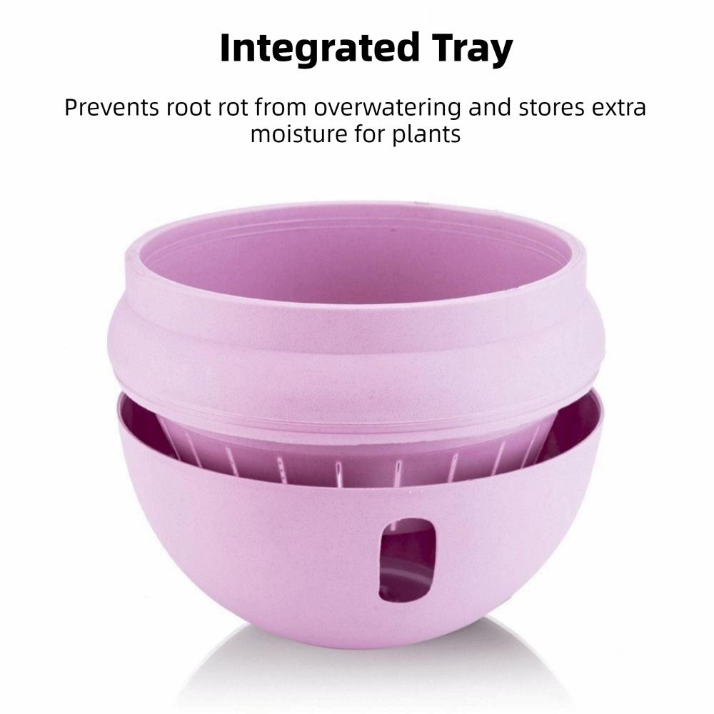 Self Absorbing Water Hanging Flower Pot Detachable Water Storage Planter  Balcony