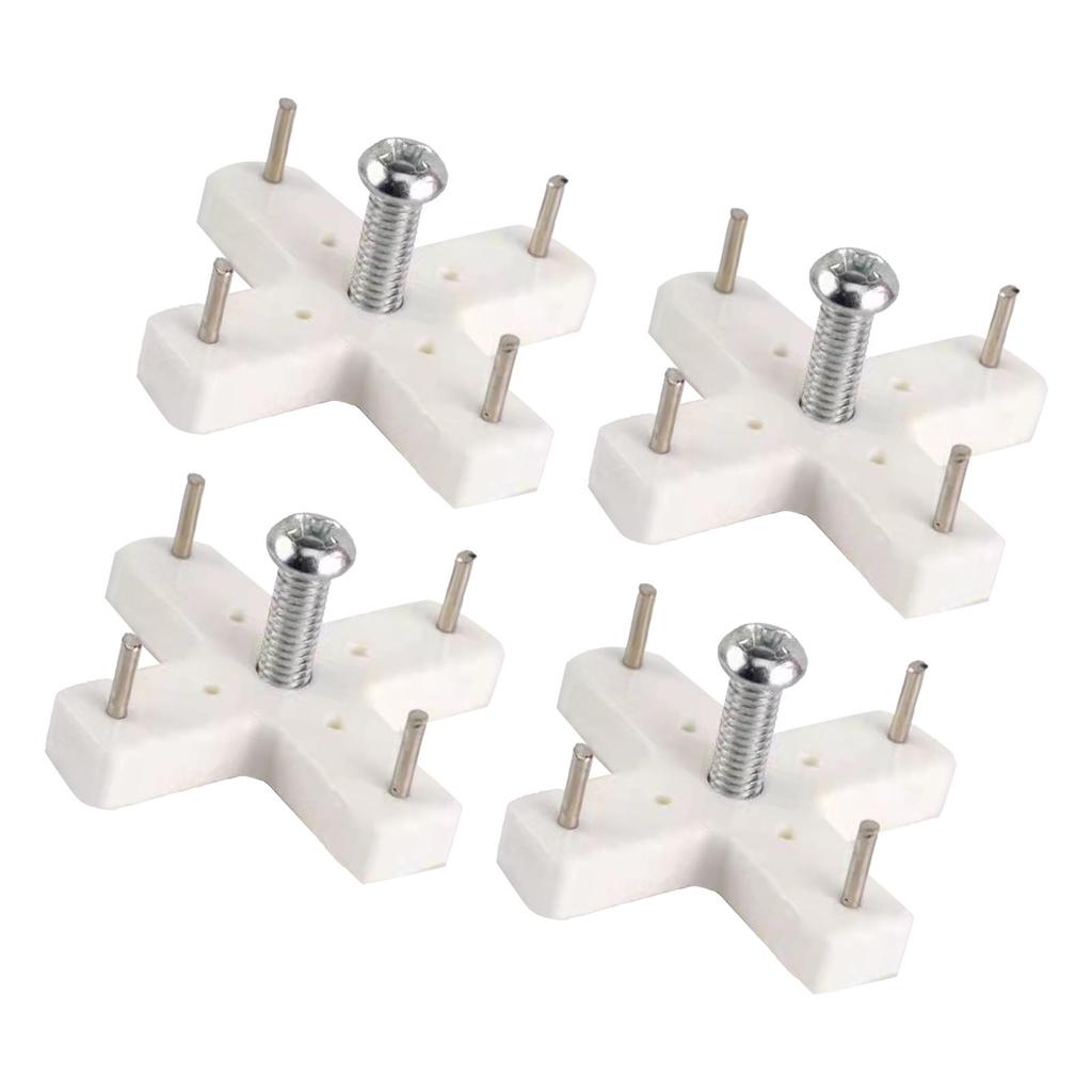 4 STÜCKE Spurloser Wand-Schraubnagel Bohrerfrei Mehrzweck-Bilderaufhängerhaken für Gipskarton Zementwand