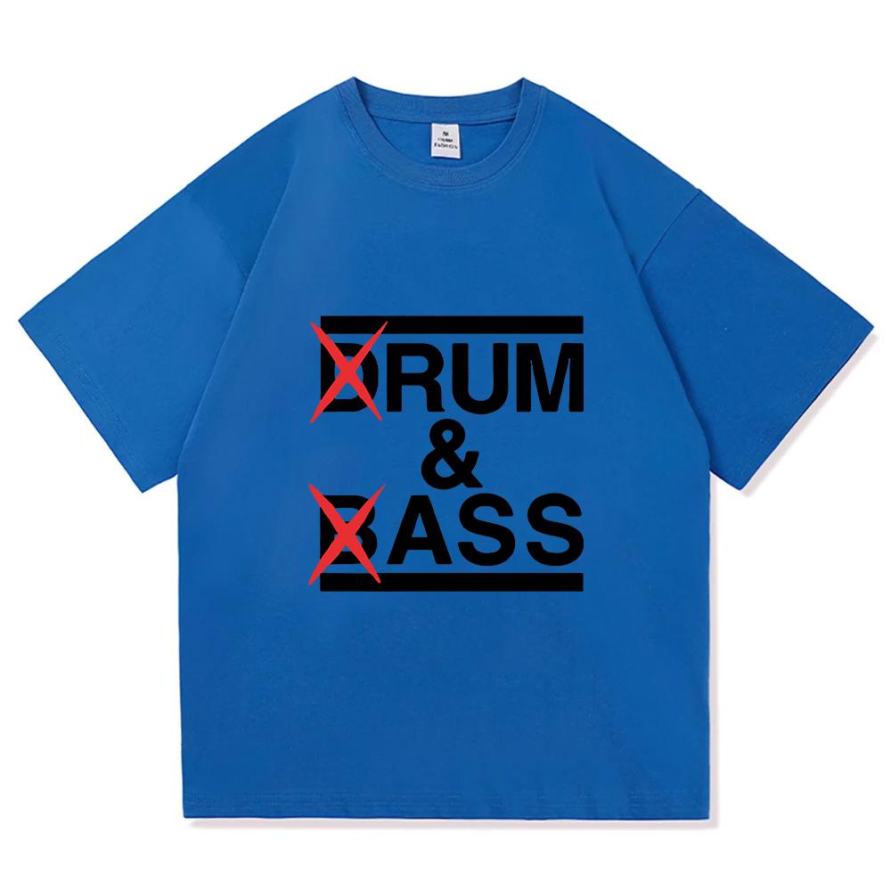 Funny Drum and Bass T Shirt Rum and Ass Lovers Jokes Short Sleeve 100% Cotton T-shirt Unisex Fashion Casual Tee Shirt Oversized