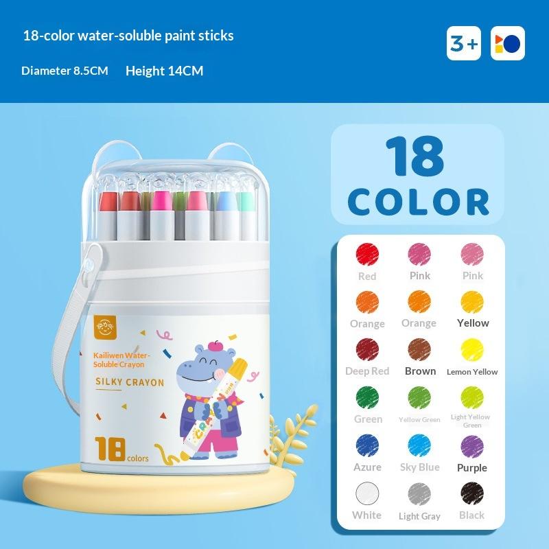 12/24/36/48 Colors Children'S Water Soluble Painting Crayons Watercolor All-In-One Silky Crayons