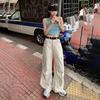Women's 2024 Summer Wide-Leg High Waist Overalls - Loose, Slim, Straight Casual Pants
