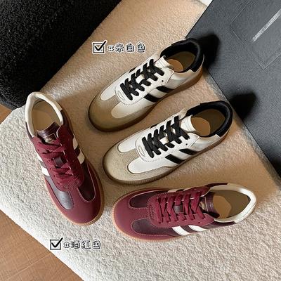 Sapatos Retro Dexun 2025 verão e outono novos sapatos femininos americanos versáteis de fundo plano esportivos e de lazer sapatos de plataforma