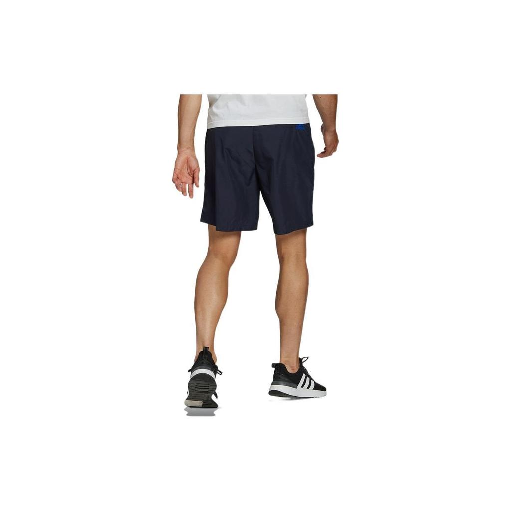 Adidas Solid Color Logo Casual Shorts Men Bottoms Ink-Blue HE4307