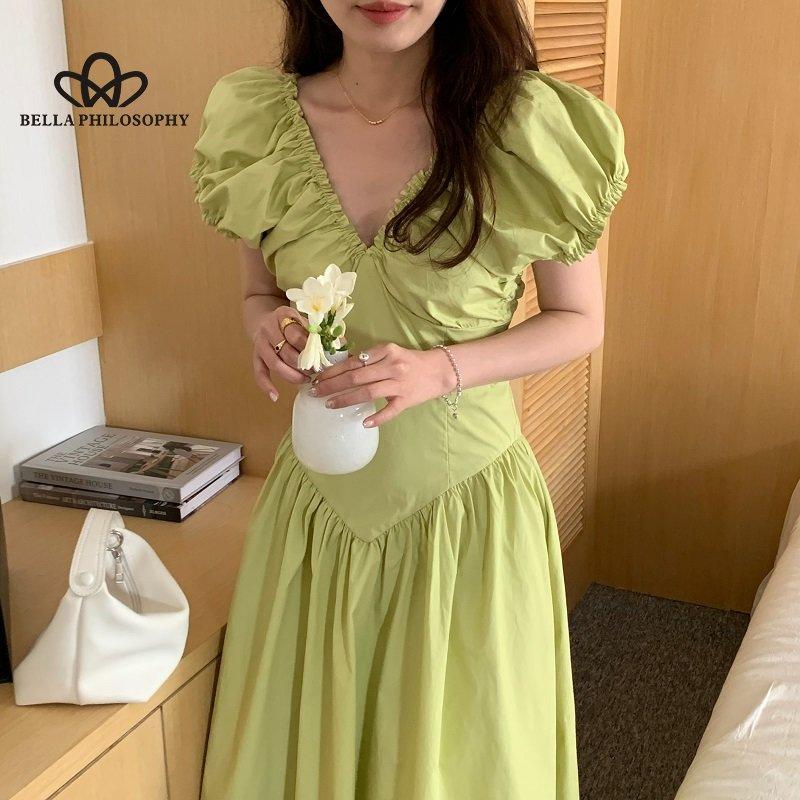 Francouzské retro Hepburn elegantní plisovaný výstřih bez rukávů Středně dlouhé šaty úzkého střihu Dámská móda Elegantní společenské dlouhé šaty