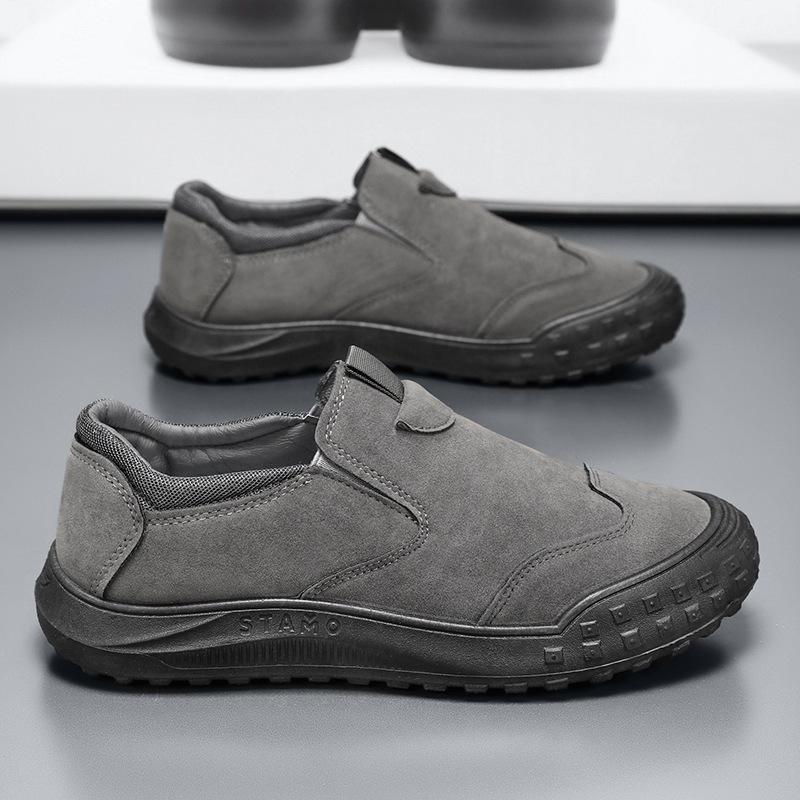 

Мужские дышащие нескользящие слипоны для работы - Износостойкая спортивная обувь для скейтбординга и защиты труда 43