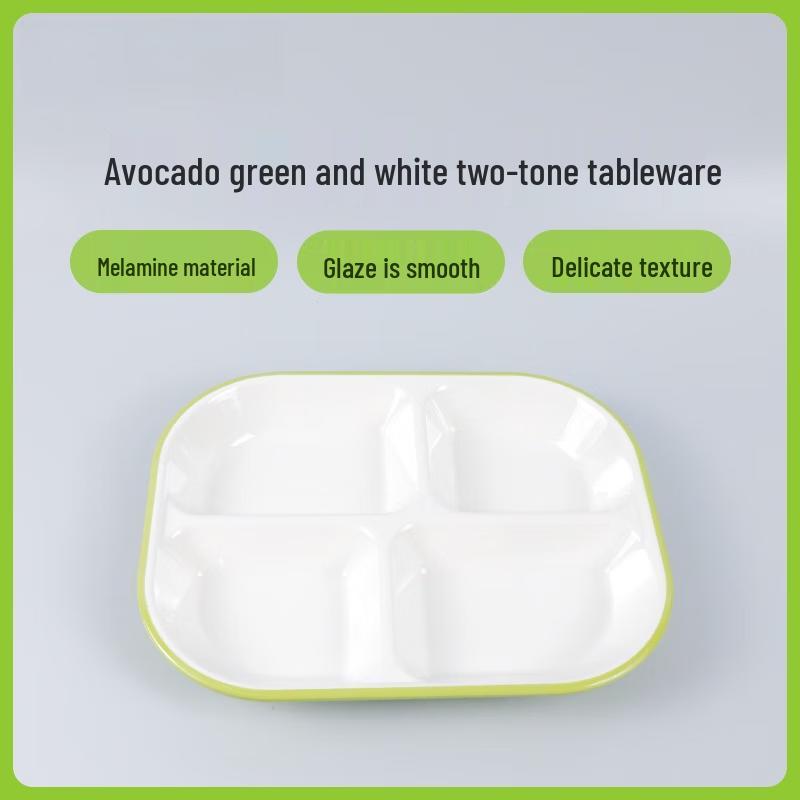 Melamin geteilter Fast-Food-Tablett