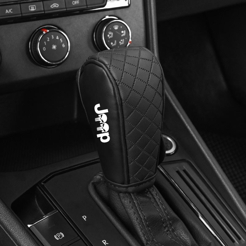 Car Shift Lever Gear Shift Cover Gear Handle Knob Cover Decor For Jeep Renegade Wrangler JK JL Grand Cherokee Compass Patriot