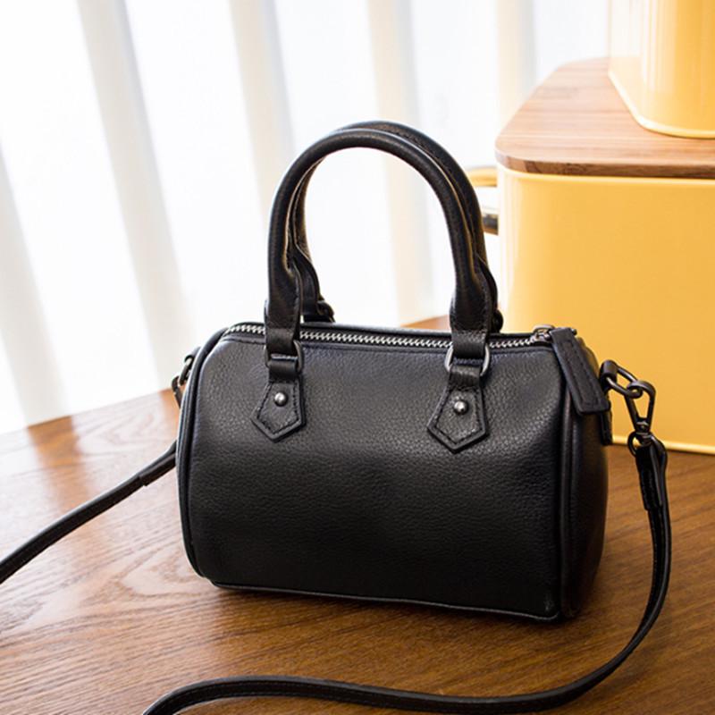 Shoulder Bag Women's Slant Fashion Genuine Leather Bag Women's