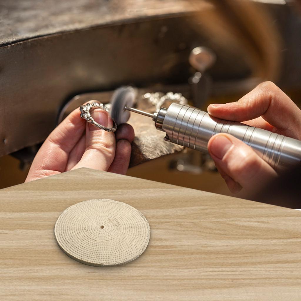 Spiral Buffing Wheel Polishing Pad 10 Inch 250mm 50 Layers Metal Polishing Sewn Stitch Cotton Practical Useful