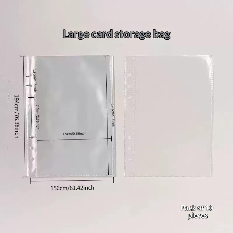 Loose-Leaf Ring Binder Notebook Ins Style Scrub PP Cover 1/10Pcs for School Office Study Journal Planning