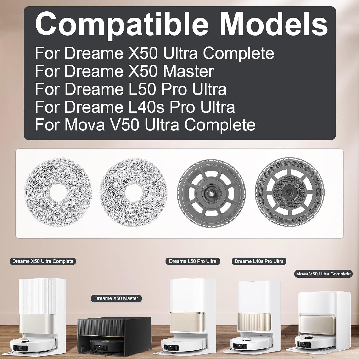 For Dreame X50 Ultra Complete / X50 Master / L50 Pro Ultra / L40s Pro Ultra/Mova V50 Ultra Complete Suction Robot Accessories,