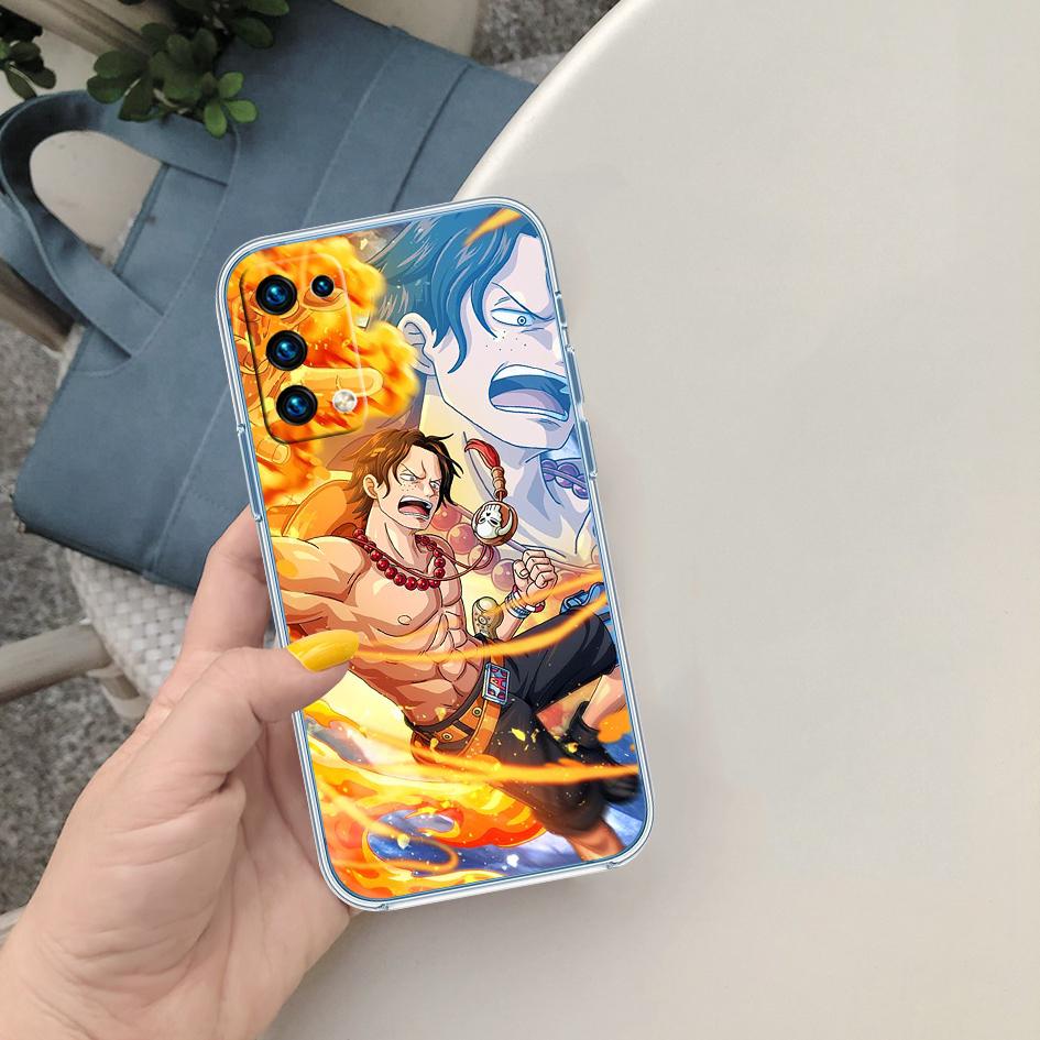 One Piece ACE Sabo Luffy Soft Shell Transparent Phone Case for Samsung Galaxy A04 A04S A14 A23 A34 A54 M23 M33 M52 M53