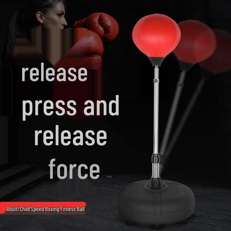 

Надувной скоростной мяч мешок с песком для тренировок санда для взрослых - Профессиональный вертикальный тренажер для реакции красный