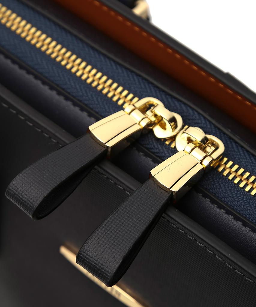 Tantin Genuine Cowhide Men'S Briefcase T13073 Navy