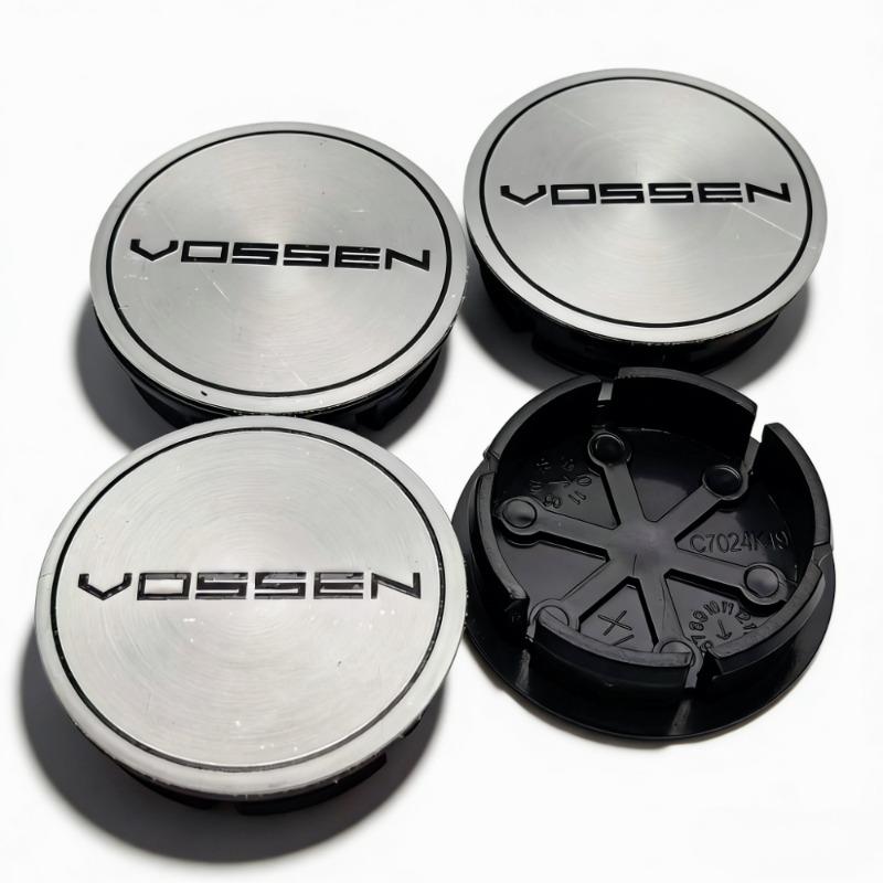 4pcs VOSSEN Logo Emblem Badge Car Wheel Center Caps 48MM 42MM Wheels Hub Cap Rim Hubcaps Cover Replace Car Accessories for Fait