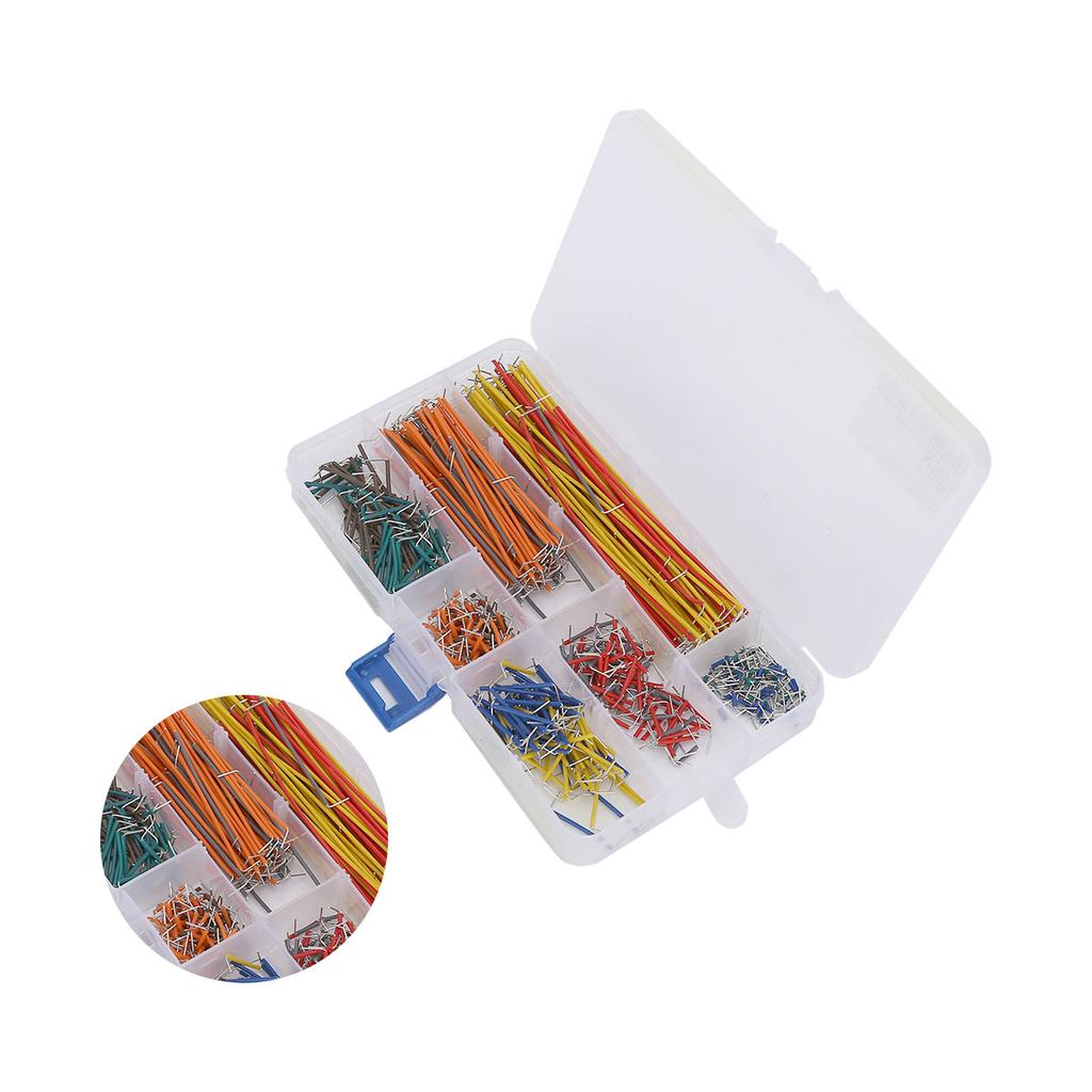 560Pcs Jumper Draht U-Form Farbe Breadboard Linien Platine Pin Expansion Zubehör