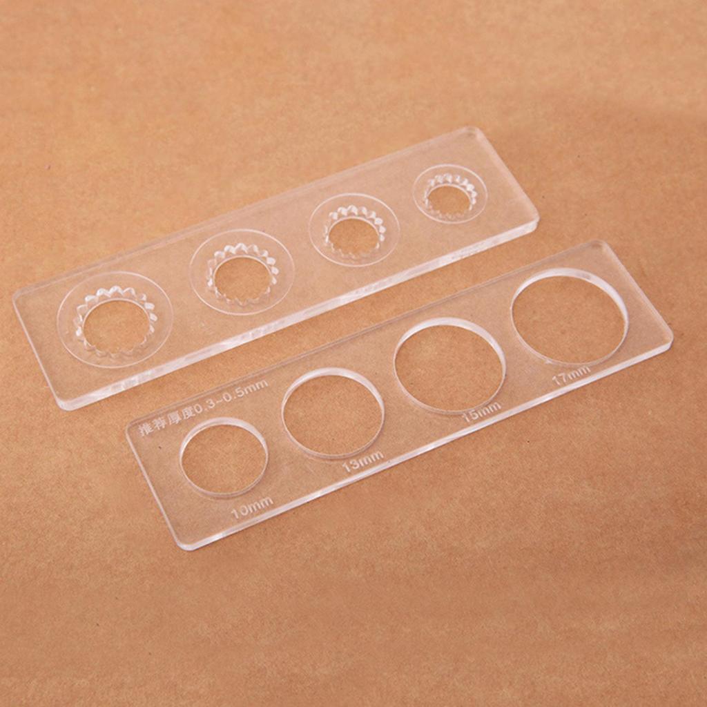 Snap Button Wrap Mold Leather Rulers Auxiliary for Snap Fasteners Bag Buckle