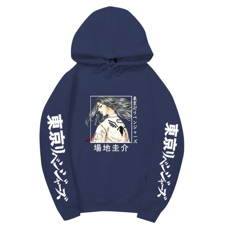 Tokyo Revengers Baji Keisuke Unisex Fleece Hoodie Autumn Winter Anime Character Print Long Sleeve Casual Pullover Sweatshirt