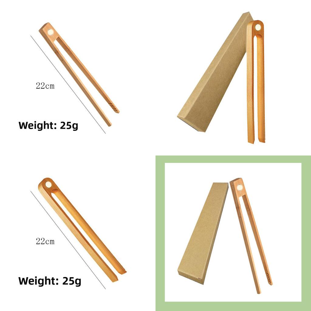 Bamboo Food Clamps With Magnetic Design For Safe And Easy Food Serving