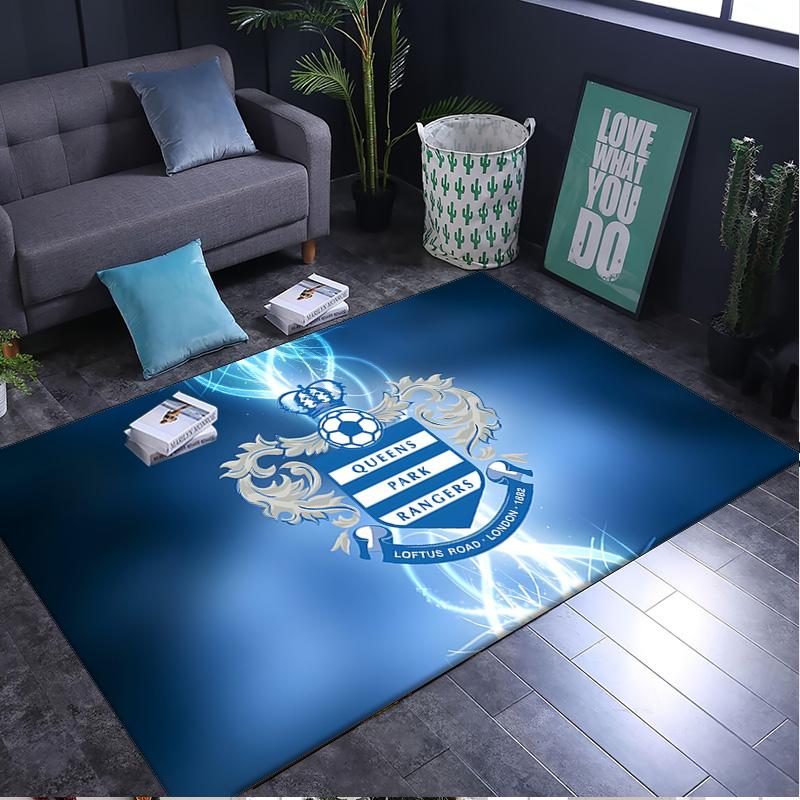 1PC rug Queens Rangers Football Carpet, Chair Rug,Area Rug for Office Bedroom living rooms bedroom, Doormat decor Christmas fan gifts