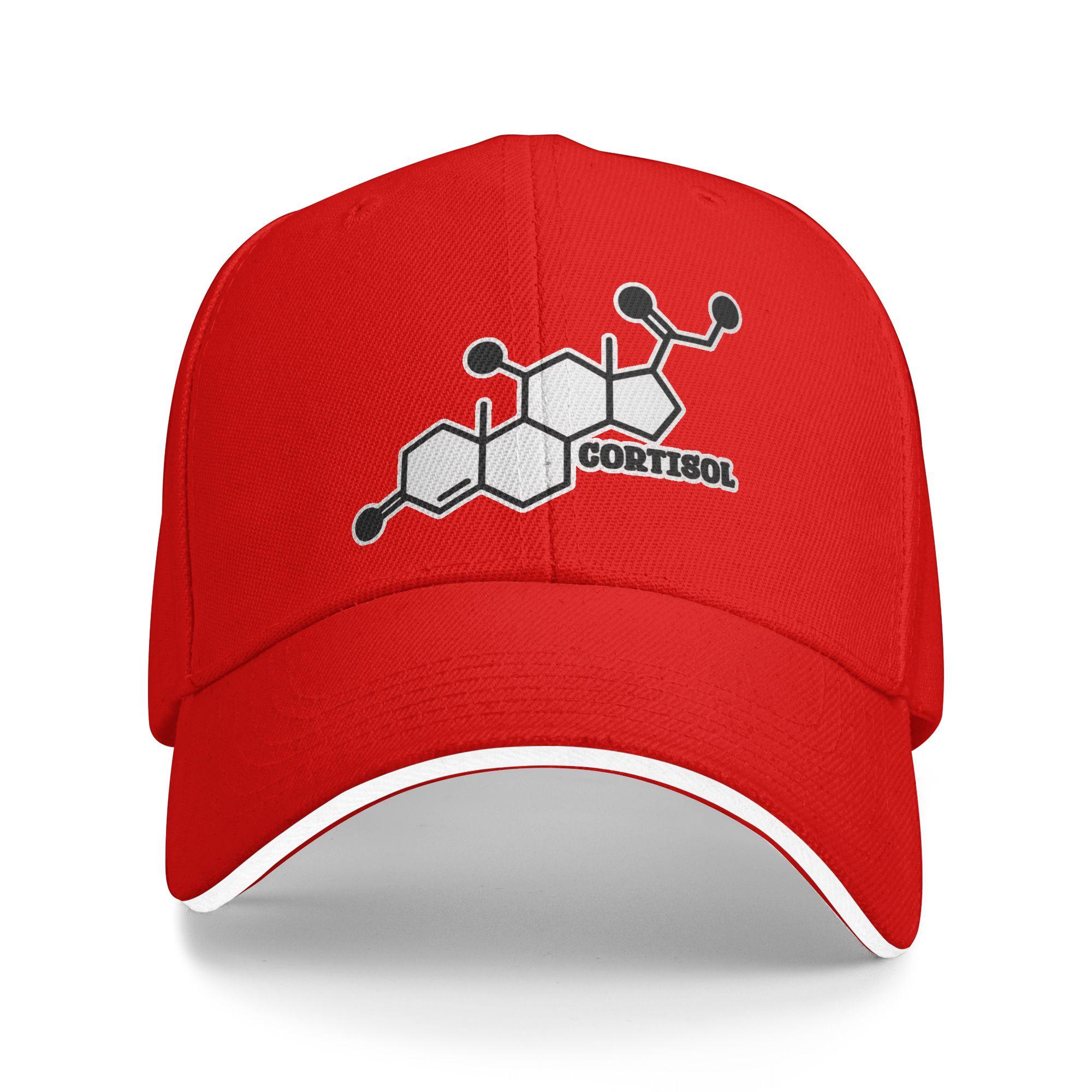 

Cortisol Baseball Cap y2k Cute Hip Hop Hats Summer Unisex-Teens Outdoor Sport Snapback Cap As Picture красный