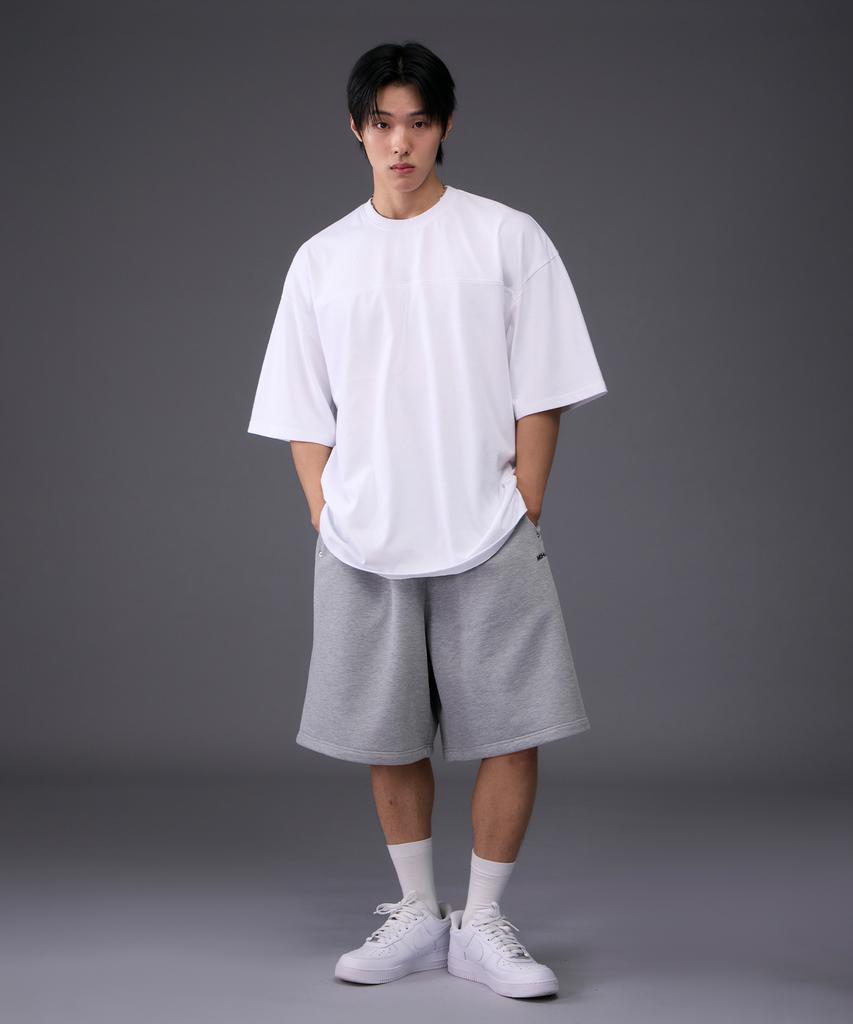 Mihag Metal Plate Bermuda Pants (Gray)