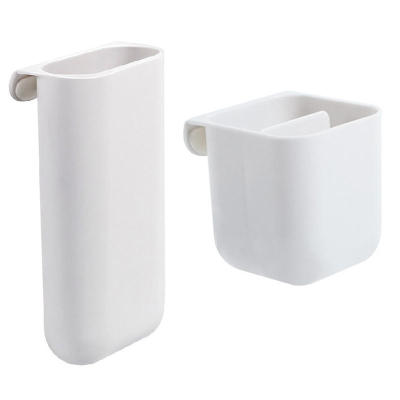 Creative Pasteable Pc Screen Pen Holder Desktop Storage Boxes Desk Pen Pencil Organizer Office Storage School Stationery Holders