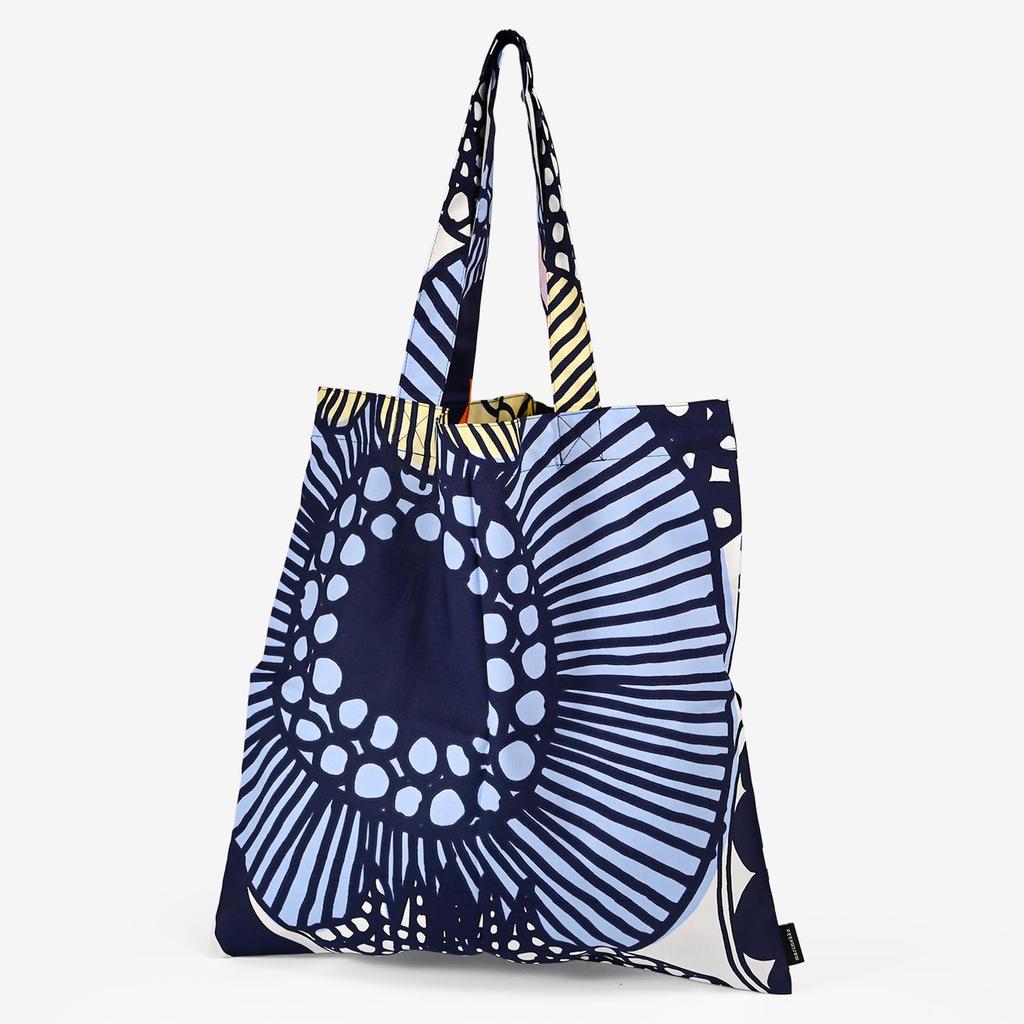 Marimekko Syltraputarha Fabric Tote Bag, Women's, Multicolor, 74340 074340 123, Scandinavian Design [Parallel Import]