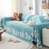 Solid Color Sofa Cover Towel Sofa Transformation Anti-Scratching Sofa Cushion Nordic Modern All-Inclusive Universal Cover Cover Blanket