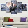5 Panel Anime Cuadros Roronoa Zoro Wall Art Canvas HD Posters Pictures Paintings Home Decor Accessories Living Room Decoration