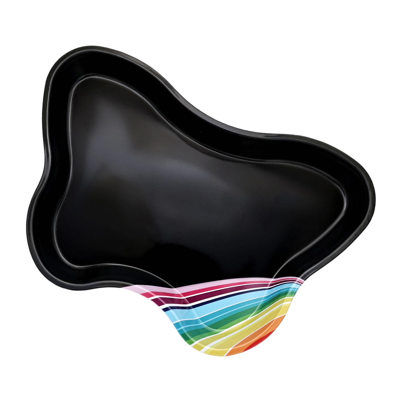 

Декоративный поднос из нержавеющей стали, блюдо для украшений, органайзер для макияжа и косметики, поднос для хранения инструментов для маникюра, поднос для мелочей, бабочка чёрный