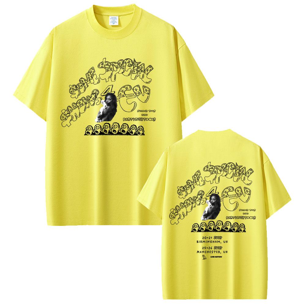 Rapper Drake Europe Tour with Partynextdoor 2025 T-shirt Men Women Hip Hop Fashion Pop Music T Shirt Casual Cotton Vintage Tees