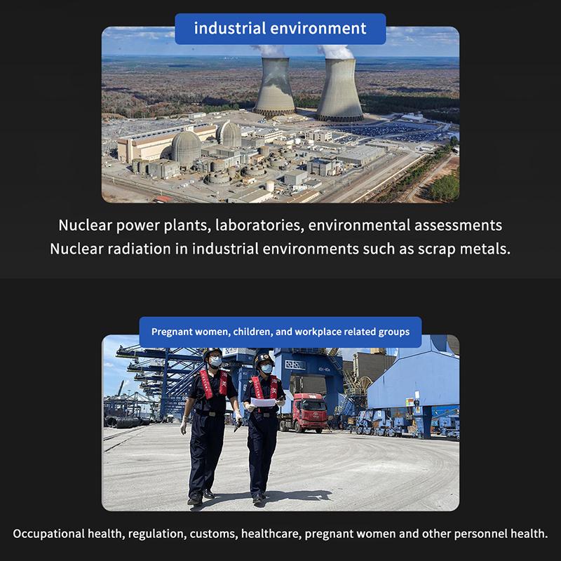 Portable Geiger Counter Nuclear Radiation Detector Personal Dosimeter Radioactive Marble Tester X-Ray Gamma Alert