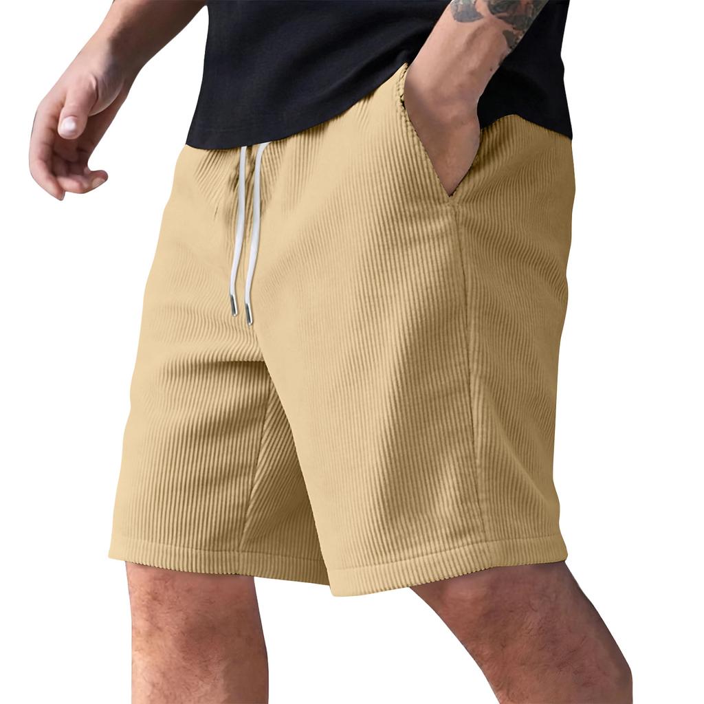 Men's Summer Casual Shorts Men's Fashion Sports Textured Shorts