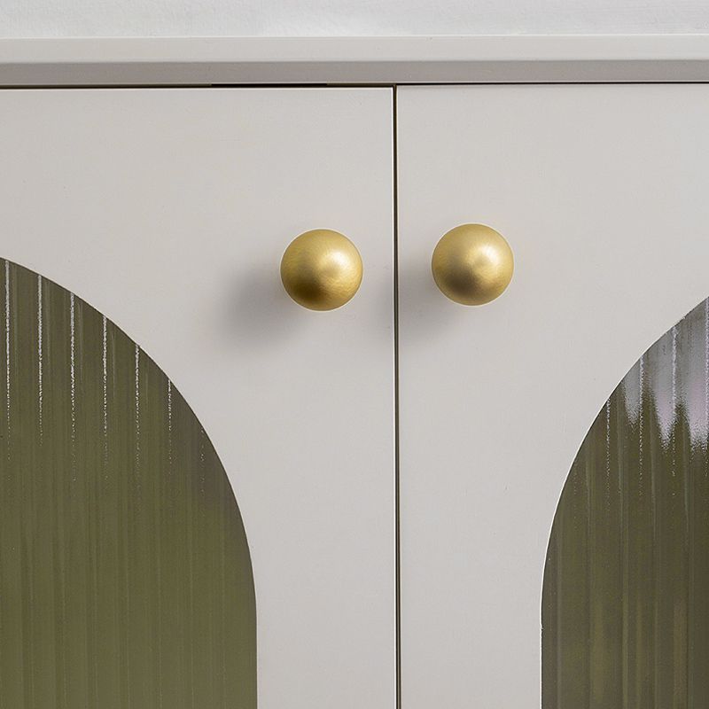 Nordic Mushroom Brass Wardrobe Door Handle Wall Decoration Modern Minimalist Gold Mushroom Brass Cabinet Door Handle Wall Decor