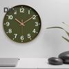 Ceas de perete Mișcare cu cuarț Afișaj clar Numere mari 3D Funcționare silențioasă Ceas fără ticăituri alimentat de baterii