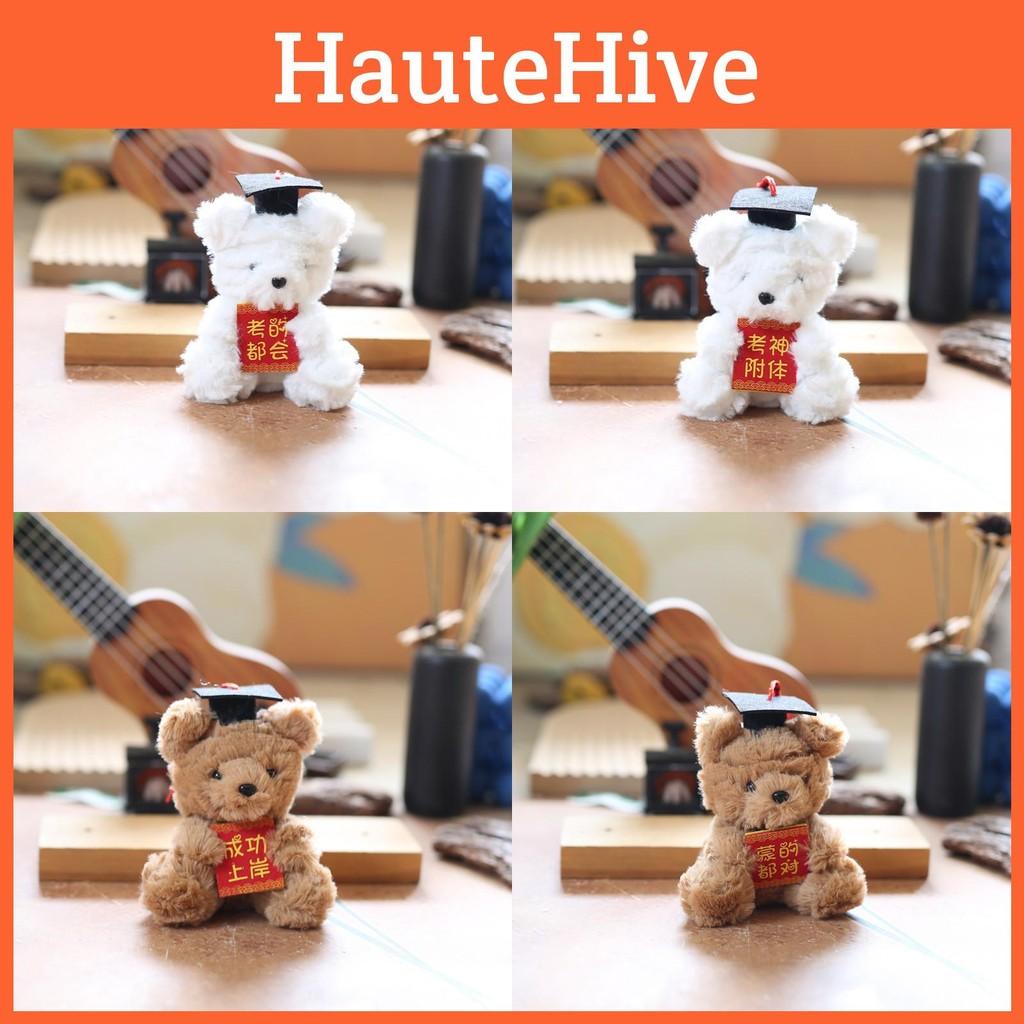 Small Plush Bear Keychain Pendant With Short Bags Ornament Casual Gifts Doll