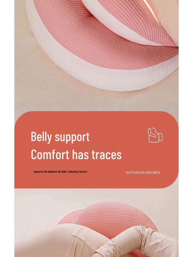 U-Shaped Pregnancy Support Pillow for Back and Side Sleeping