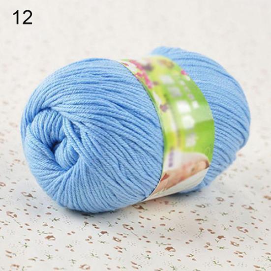 1 Strang 50 g Supermilchseidenfaser, weiches Strickgarn für Pullover, Schals, Strickwaren