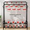 Sturdy Movable Floor-Standing Clothes Rack for Bedroom and Balcony Drying