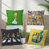 Cartoon The movie SSimpsons   Pillow Cushion Cover Pillowcase Living Room Sofa Home Decor Customized