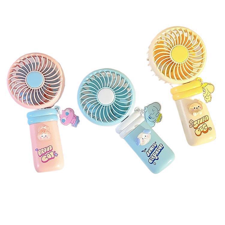 Portable USB Rechargeable Cute Panda Mini Fan for Kids and Students