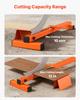 304.8mm Vinyl Floor Cutter, 10mm Thick Laminate Flooring Cutter with Cutting Angle Guide, Rubber Handle, Honing Stone, D2 Steel Blade for Cutting