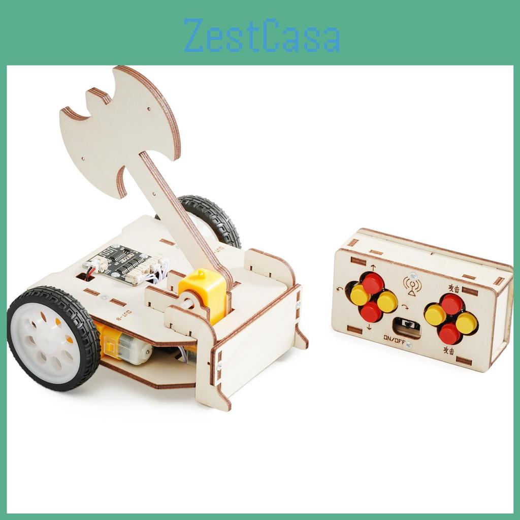 Remote Control Wooden Combat Vehicle Kit For Kids And Learning Enthusiasts