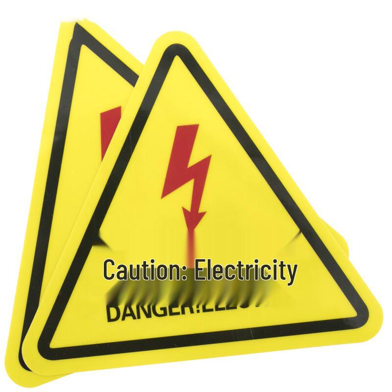 Leopard Dot Electrical Hazard Warning Sign